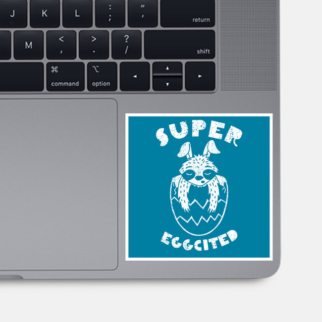 Super Eggcited-none glossy sticker-OPIPPI