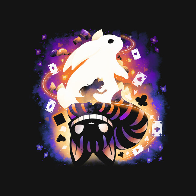Cheshire White Rabbit-unisex basic tank-Vallina84