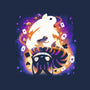 Cheshire White Rabbit-womens fitted tee-Vallina84