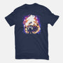 Cheshire White Rabbit-womens fitted tee-Vallina84