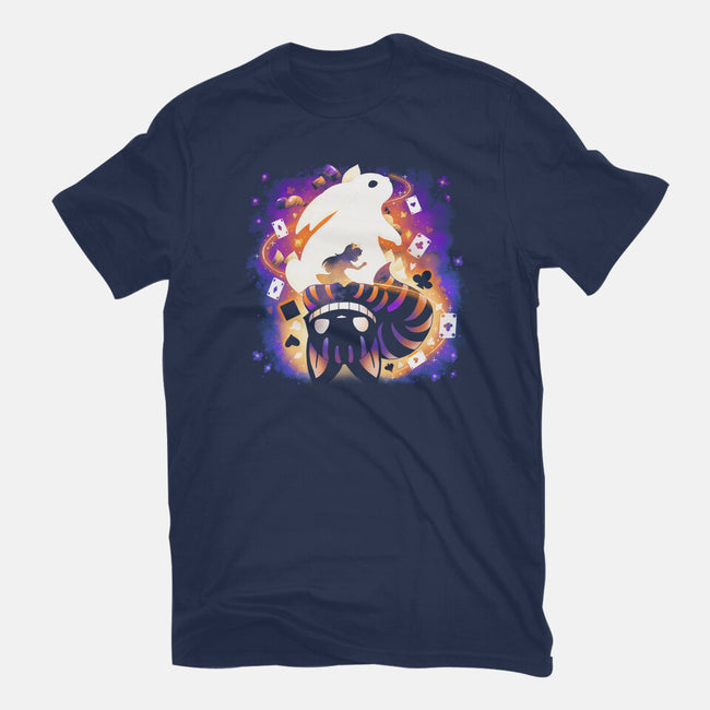 Cheshire White Rabbit-unisex basic tee-Vallina84
