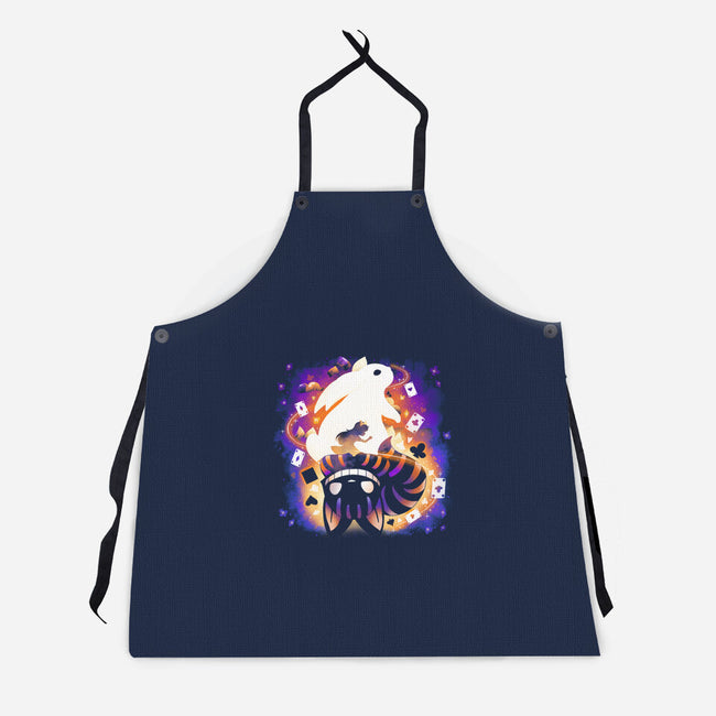 Cheshire White Rabbit-unisex kitchen apron-Vallina84