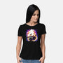Cheshire White Rabbit-womens basic tee-Vallina84