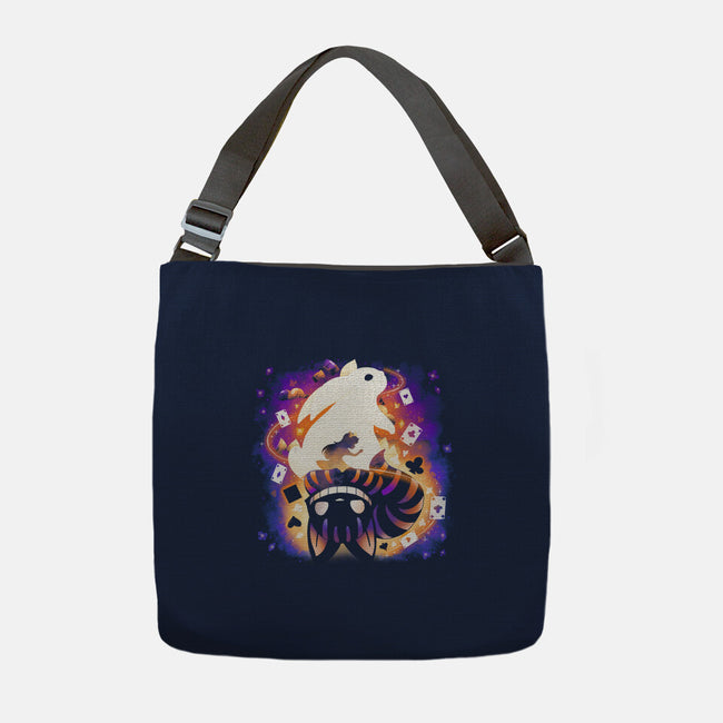 Cheshire White Rabbit-none adjustable tote-Vallina84