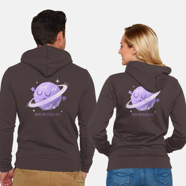 Respect My Personal Space-unisex zip-up sweatshirt-zawitees