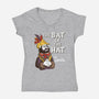 The Bat In The Hat-womens v-neck tee-Nemons