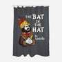 The Bat In The Hat-none polyester shower curtain-Nemons