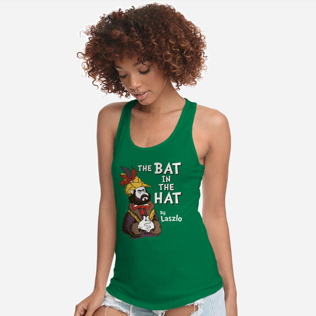 The Bat In The Hat-womens racerback tank-Nemons