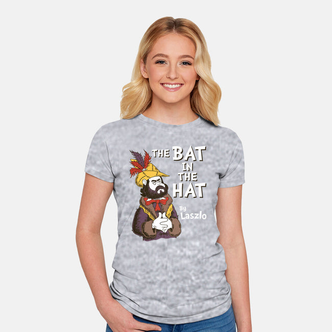 The Bat In The Hat-womens fitted tee-Nemons