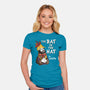 The Bat In The Hat-womens fitted tee-Nemons