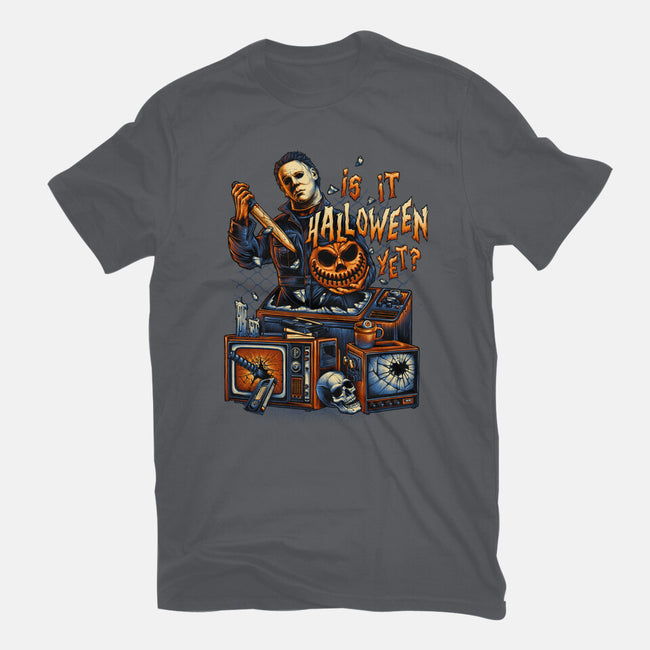 Is It Halloween Yet-mens basic tee-glitchygorilla