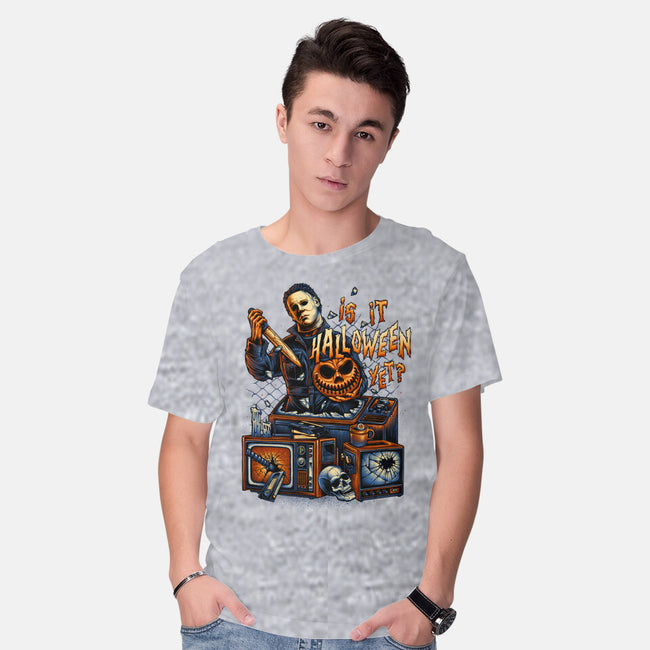 Is It Halloween Yet-mens basic tee-glitchygorilla