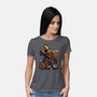 Is It Halloween Yet-womens basic tee-glitchygorilla