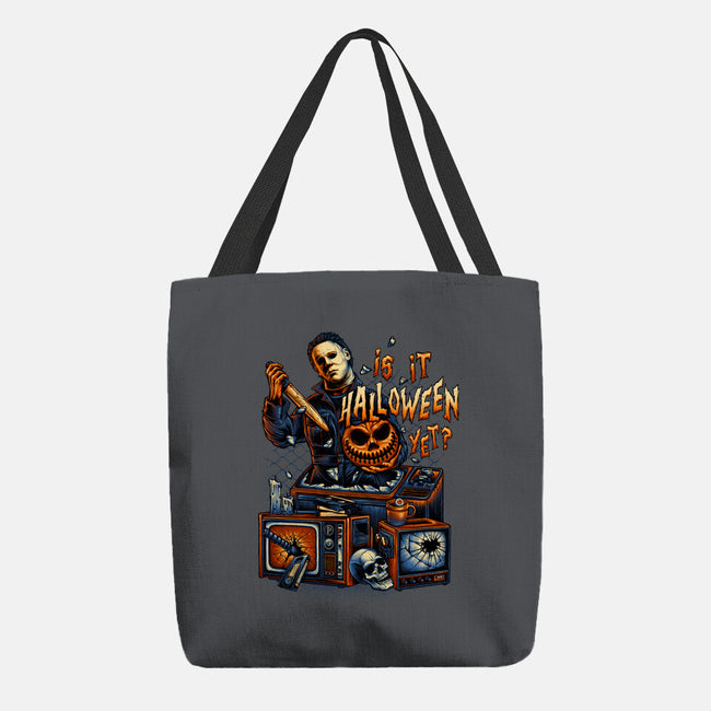 Is It Halloween Yet-none basic tote-glitchygorilla
