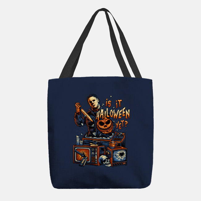 Is It Halloween Yet-none basic tote-glitchygorilla