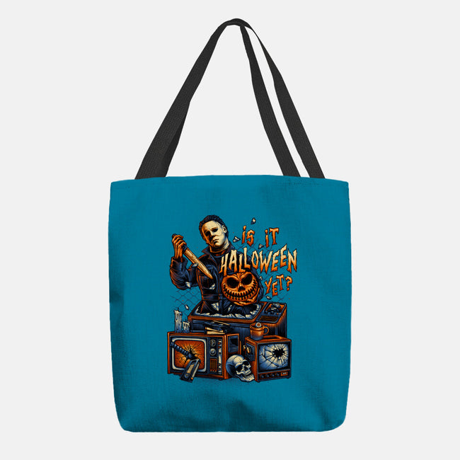 Is It Halloween Yet-none basic tote-glitchygorilla