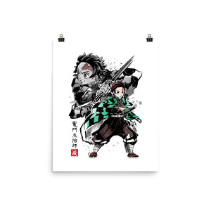 Slayer Tanjiro Sumi-E