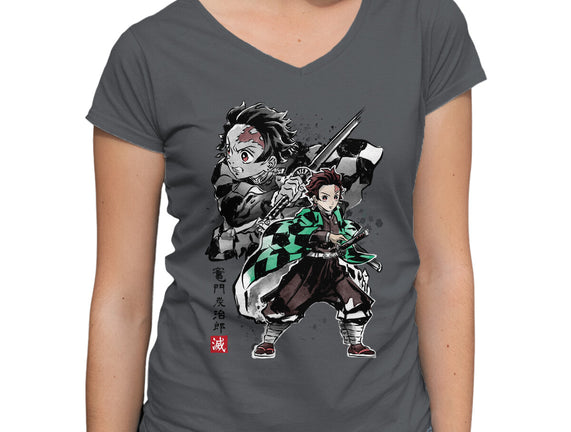 Slayer Tanjiro Sumi-E