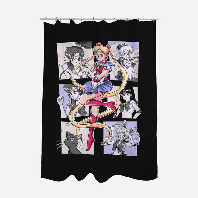 Sailor Comics-none polyester shower curtain-Arigatees
