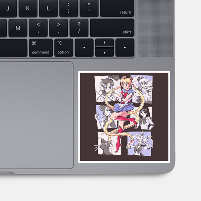 Sailor Comics-none glossy sticker-Arigatees