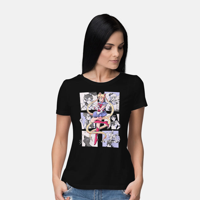 Sailor Comics-womens basic tee-Arigatees