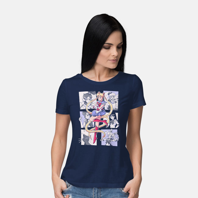 Sailor Comics-womens basic tee-Arigatees