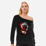 Dark Okkotsu-womens off shoulder sweatshirt-IKILO