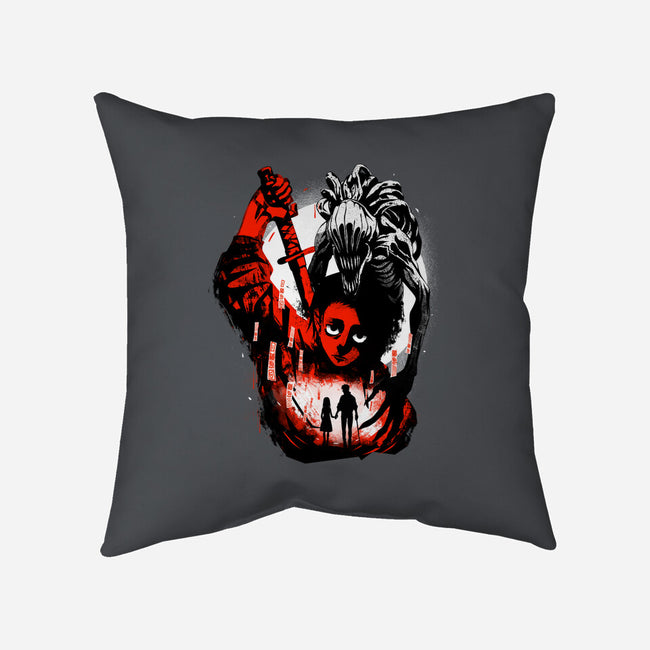 Dark Okkotsu-none removable cover w insert throw pillow-IKILO