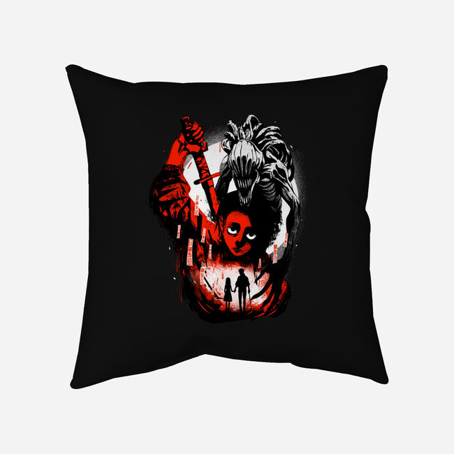 Dark Okkotsu-none removable cover throw pillow-IKILO