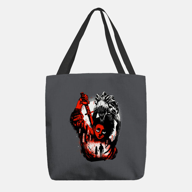 Dark Okkotsu-none basic tote-IKILO