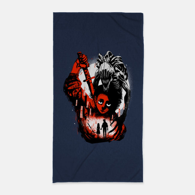 Dark Okkotsu-none beach towel-IKILO