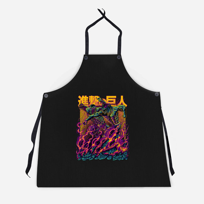 Titan Fight-unisex kitchen apron-alanside