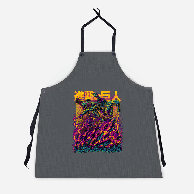 Titan Fight-unisex kitchen apron-alanside