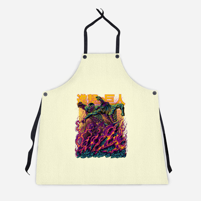 Titan Fight-unisex kitchen apron-alanside