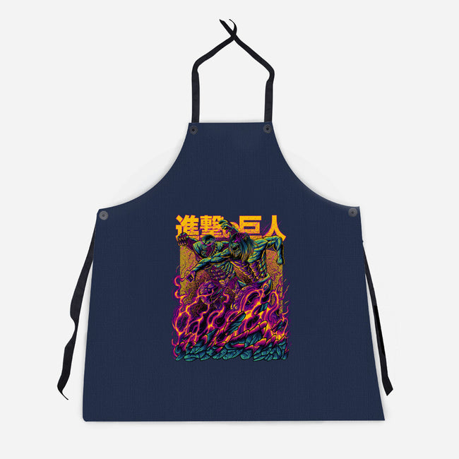 Titan Fight-unisex kitchen apron-alanside