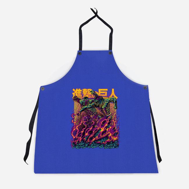 Titan Fight-unisex kitchen apron-alanside