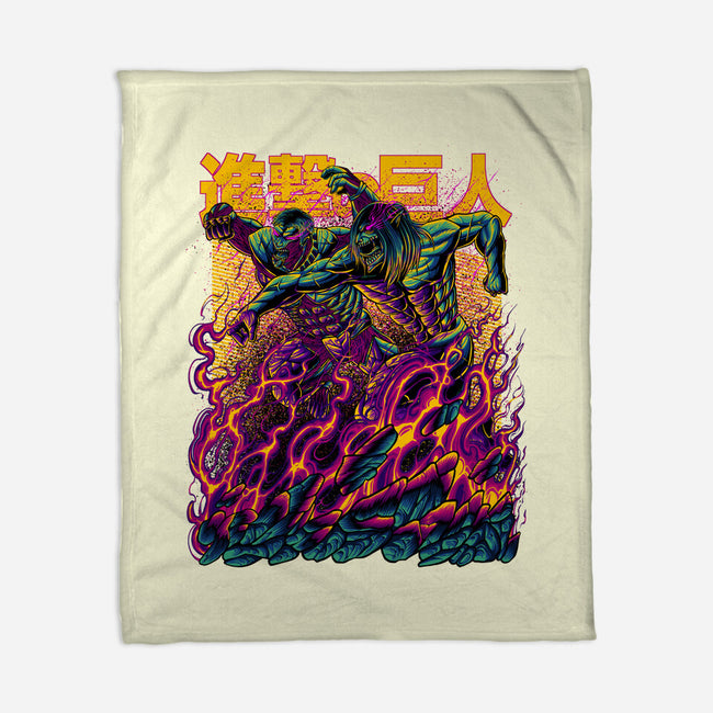Titan Fight-none fleece blanket-alanside
