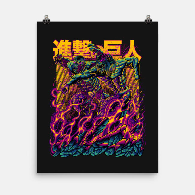 Titan Fight-none matte poster-alanside