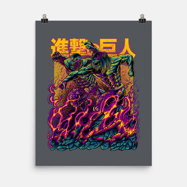 Titan Fight-none matte poster-alanside