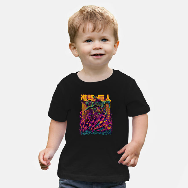 Titan Fight-baby basic tee-alanside