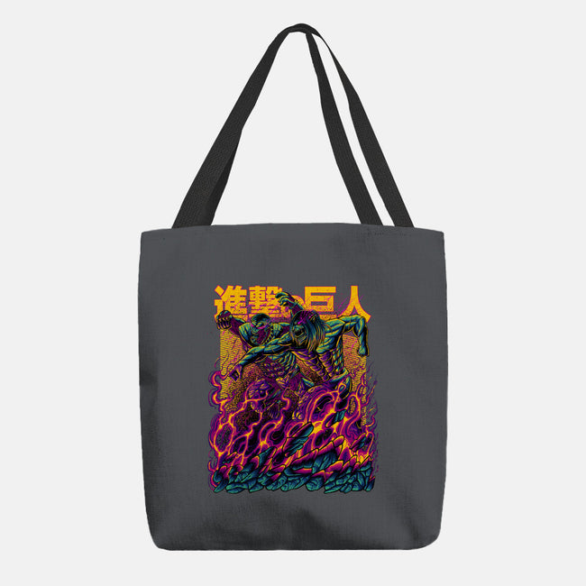Titan Fight-none basic tote-alanside