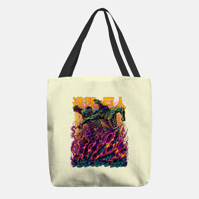 Titan Fight-none basic tote-alanside