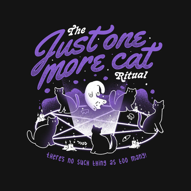 Just One More Cat Ritual-womens v-neck tee-eduely