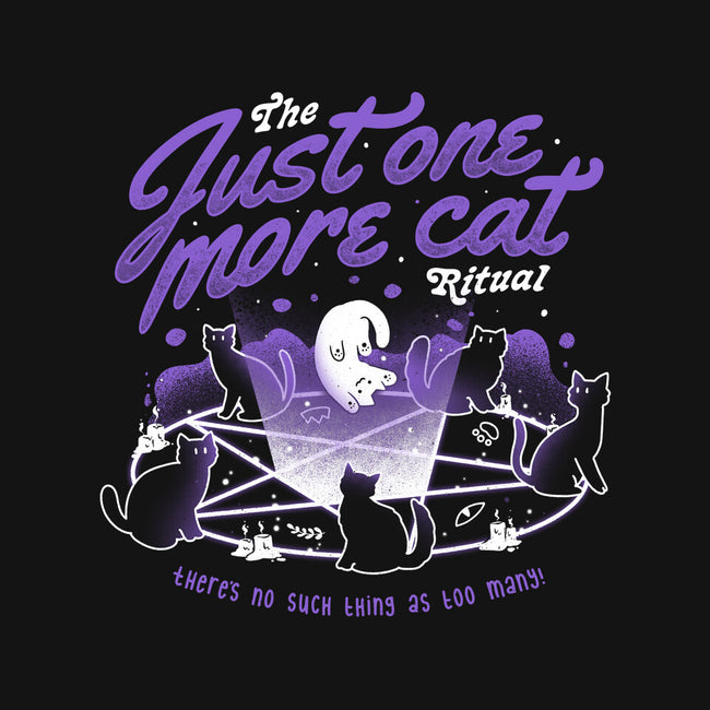 Just One More Cat Ritual-womens off shoulder tee-eduely