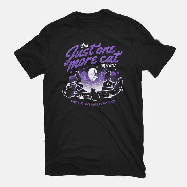 Just One More Cat Ritual-womens basic tee-eduely