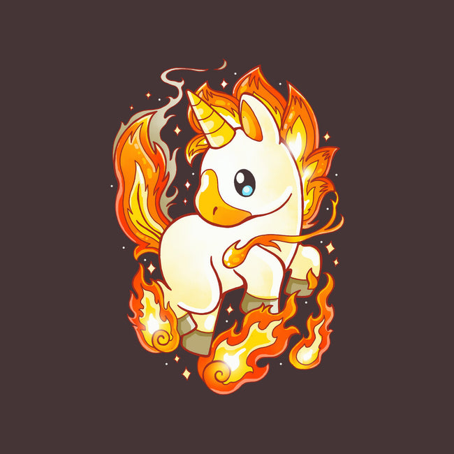 Fire Unicorn-none drawstring bag-Vallina84