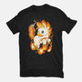 Fire Unicorn-womens fitted tee-Vallina84