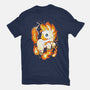 Fire Unicorn-womens fitted tee-Vallina84