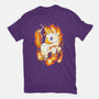 Fire Unicorn-womens fitted tee-Vallina84