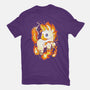Fire Unicorn-mens basic tee-Vallina84